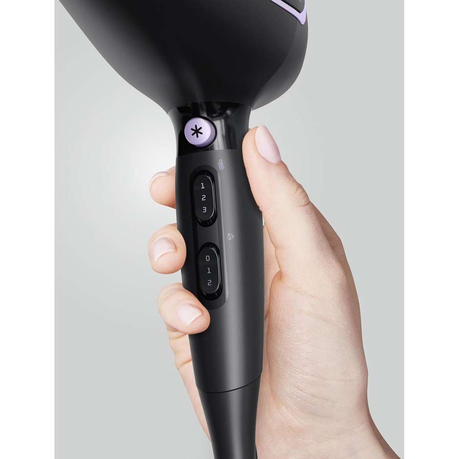 Rowenta Pro Power CV7210 Asciugacapelli Professionale con Motore AC 2200 W Nero