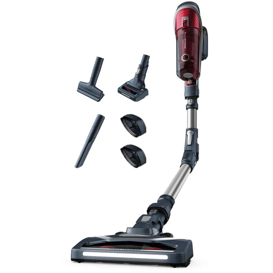 Rowenta RH9677 scopa elettrica senza fili 2 in 1 50 AW grigia e rossa