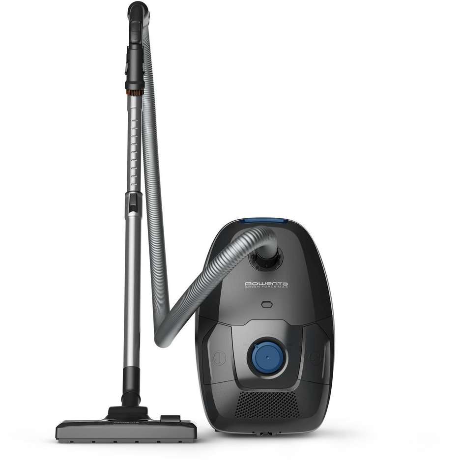 Rowenta RO4931 Aspirapolvere a Traino a Cilindro con Sacco, 900 W, 4,5 L, Filtro HEPA, Nero