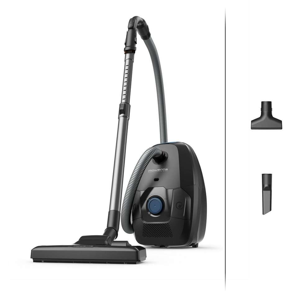 Rowenta RO4931EA aspirapolvere a traino con sacco nero, 900 W, 4,5 L, HEPA
