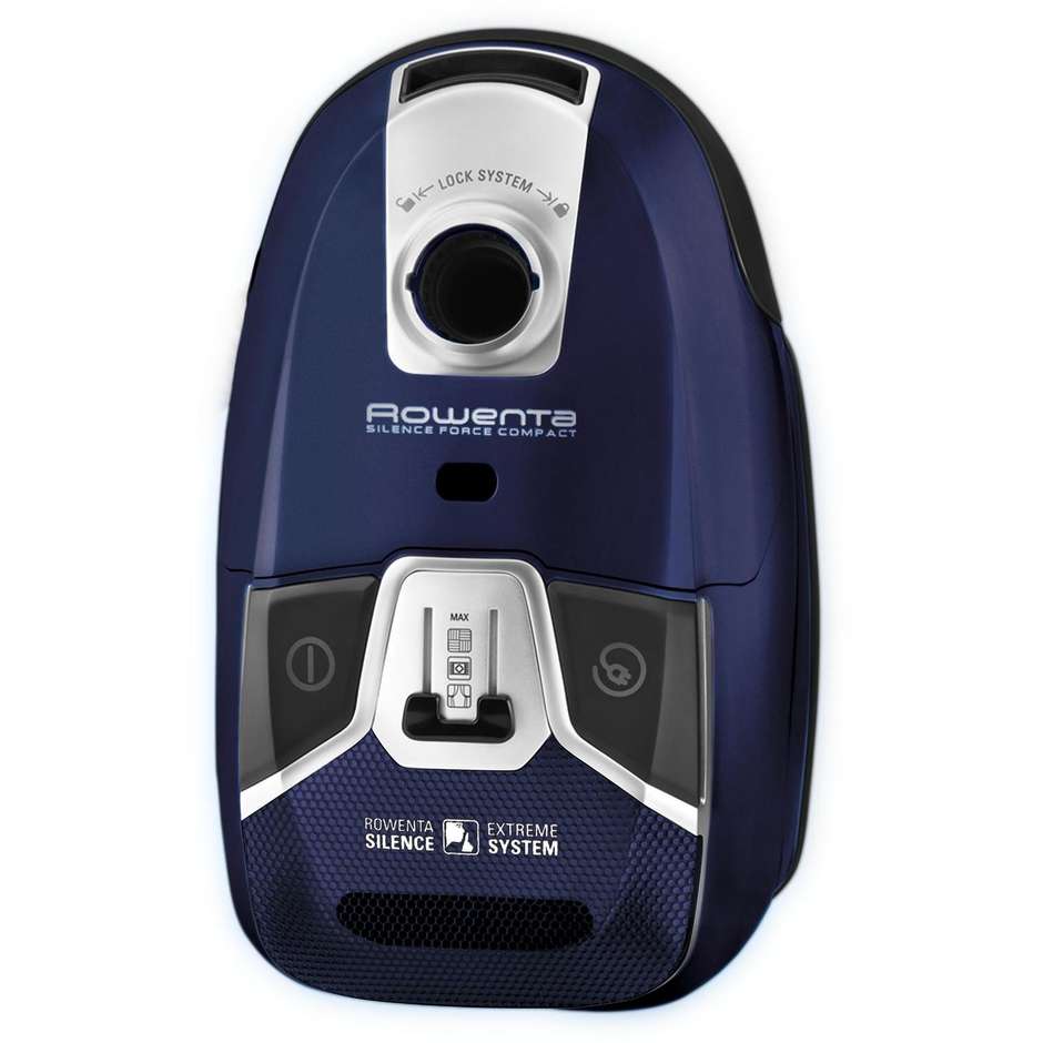 Rowenta RO6371EA Silence Force 4A Aspirapolvere a Traino con Sacco 550W 3,5L Blu