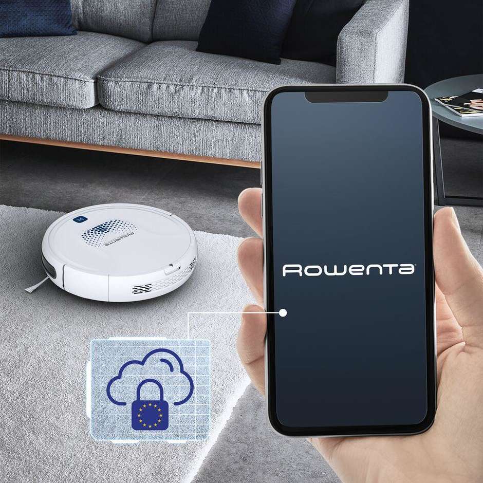 Rowenta RR8277WH Robot Lavapavimenti Wireless Capacità 0,4 lt Colore Bianco