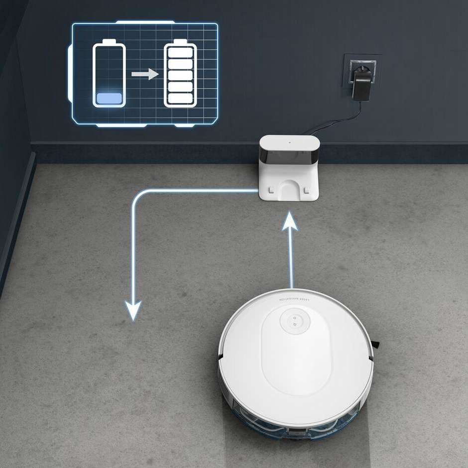 Rowenta RR8477WH robot aspirapolvere e lavapavimenti Wi-Fi, LDS, 2300 Pa