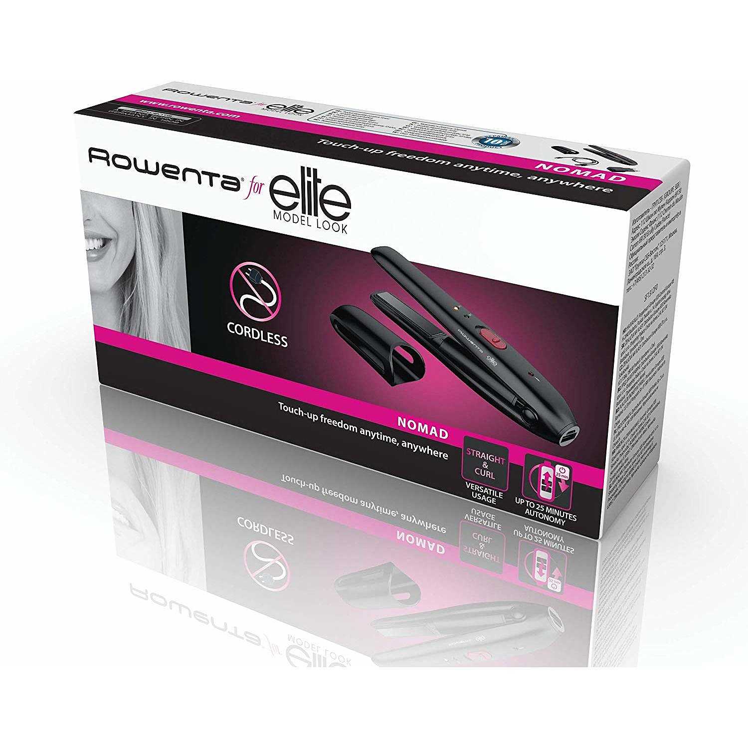 Rowenta SF1312 For Elite Touch-Up&Go Piastra per capelli cordless  temperatura max 200 °C colore nero - Cura Capelli piastre capelli -  ClickForShop