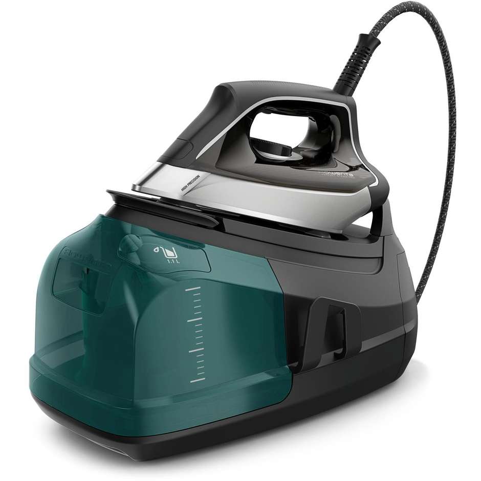 Rowenta Silence Steam Pro DG8627F0 Ferro con Caldaia Silenziosa 2400 W 6,9 Bar 1,1 L Nero e Verde