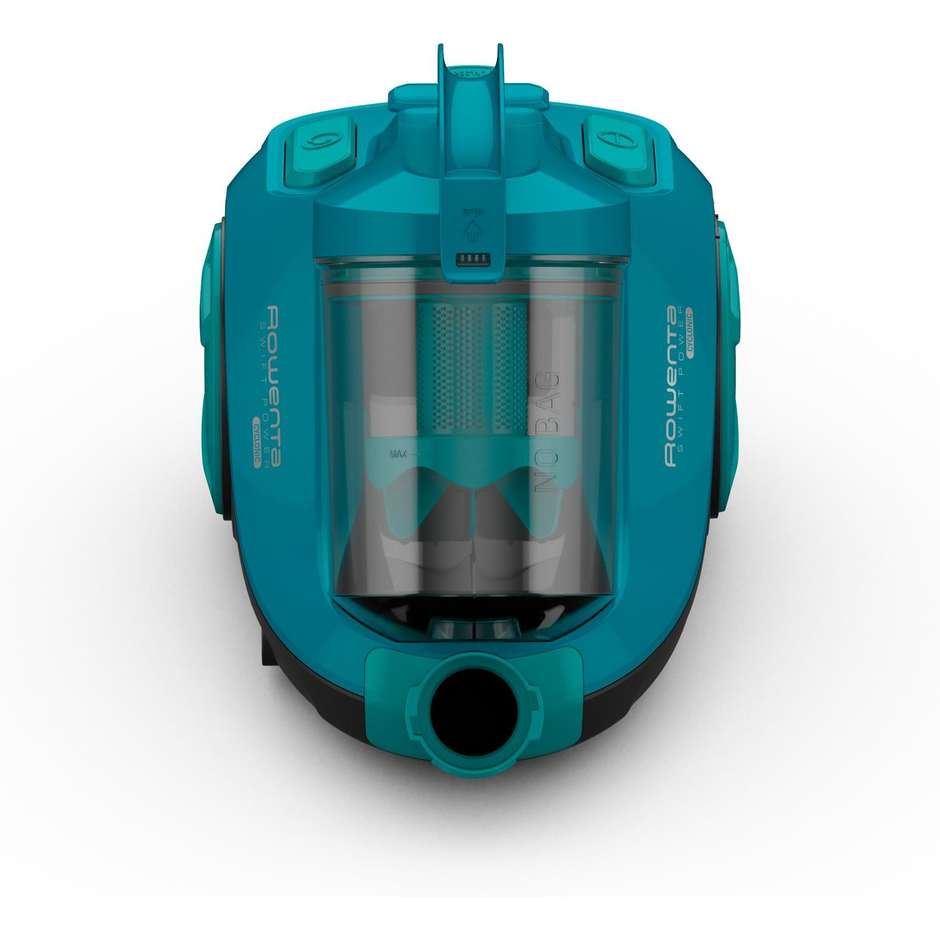 Rowenta Swift Power Cyclonic RO2932EA aspirapolvere senza sacco turchese, 750 W
