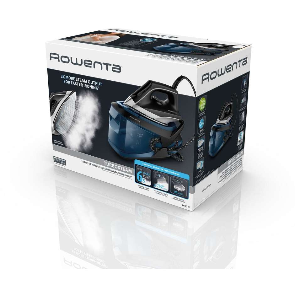 Rowenta VR8322 Turbosteam generatore di vapore 2600 W colore blu e nero