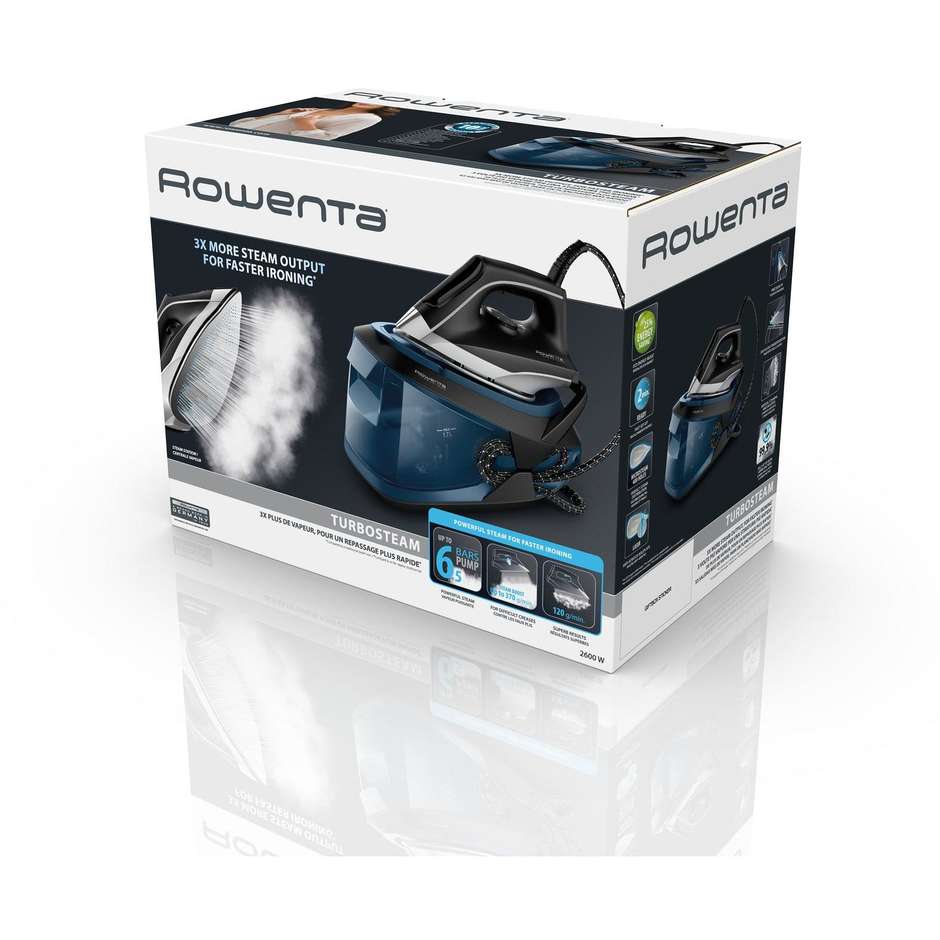 Rowenta VR8322 Turbosteam generatore di vapore 2600W blu e nero