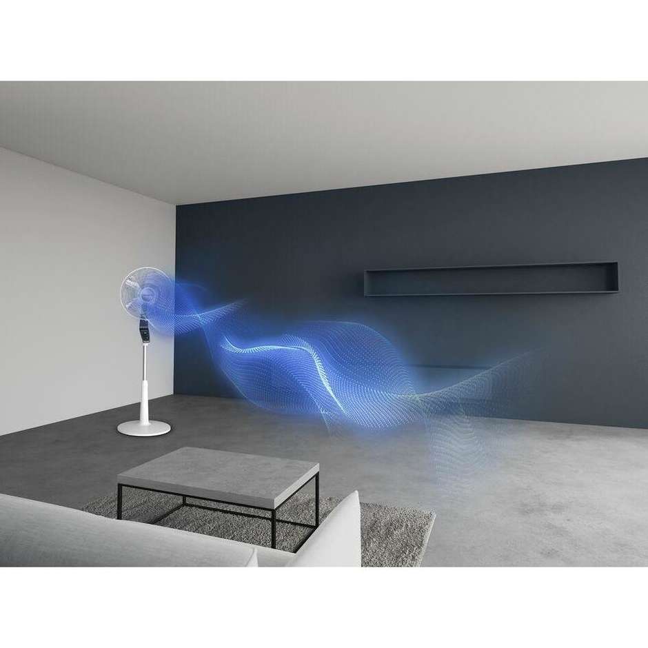 Rowenta VU5690 Turbo Silence Ventilatore domestico con pale Colore Nero, Bianco