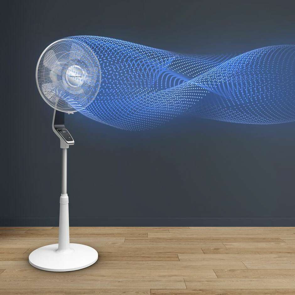 Rowenta VU5690 Turbo Silence Ventilatore domestico con pale Colore Nero, Bianco