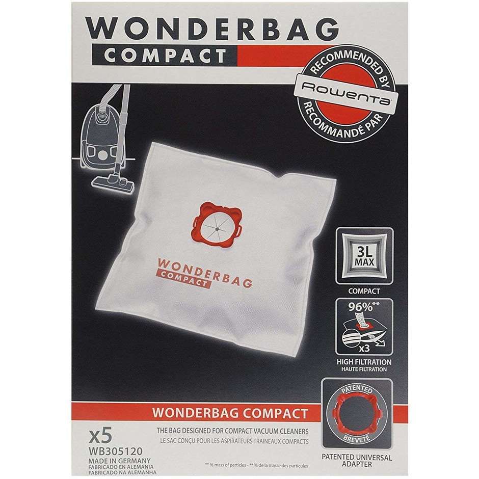 Rowenta WB-3051 ROWENTA Confezione Sacchetti Filtro per Aspirapolvere