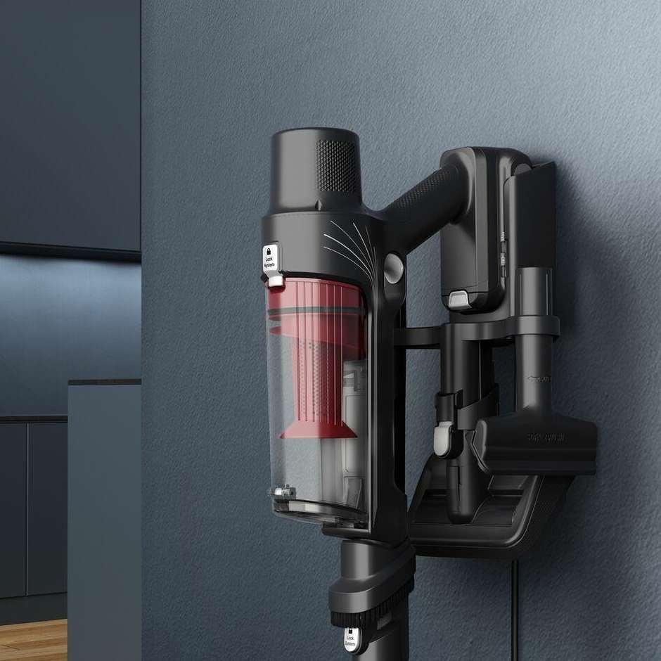 Rowenta X-Pert 7.60 (RH6A71) Aspirapolvere Senza Filo 140W 30AW Ultraleggero 1,2kg Alluminio e Rosso