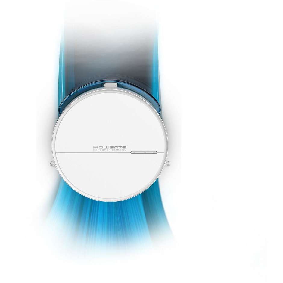 Rowenta X-Plorer Serie 60 RR7427WH Robot Aspirapolvere Ultrasottile Altezza 6 cm Wi-Fi Bianco
