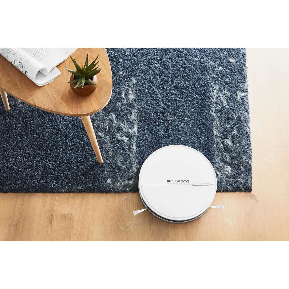 Rowenta X-Plorer Serie 60 RR7427WH Robot Aspirapolvere Ultrasottile Altezza 6 cm Wi-Fi Bianco