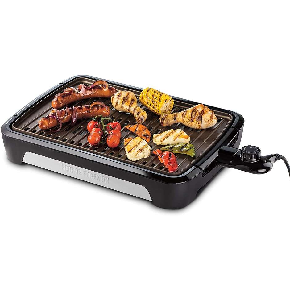 Russell Hobbs 25850-56 Smoke Less Grill, Bistecchiera Elettrica, 1600 W, Nero