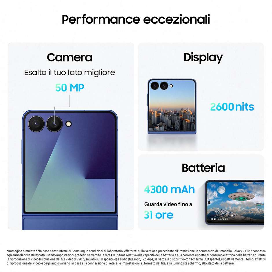 s.pone 5g flip7 12/256gb  blue shadow