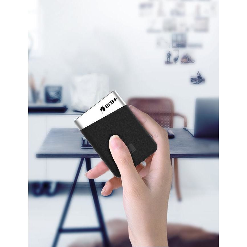 S3Plus Zenith SSD esterno 512 GB USB-C, nero e argento