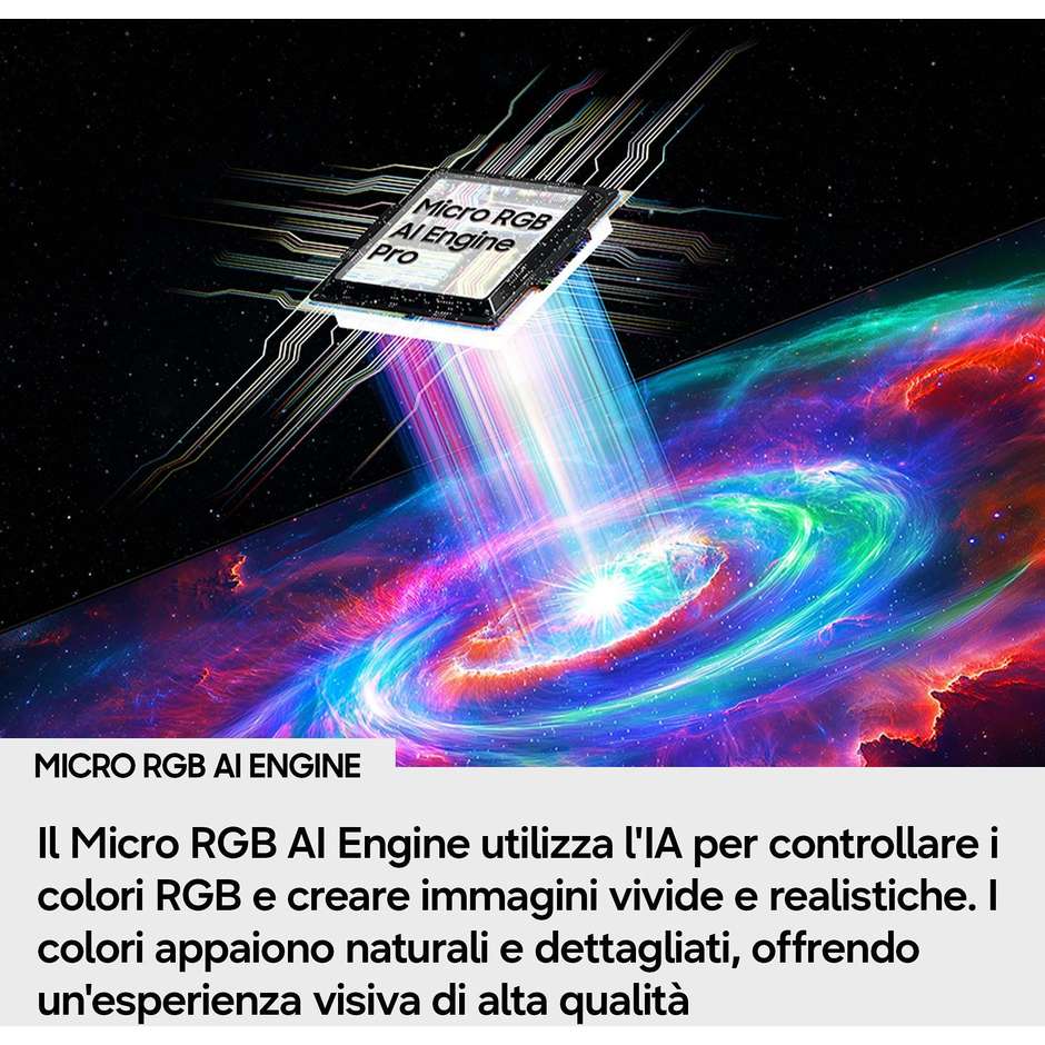 Samsung 55" Micro RGB R85H 4K Vision AI Smart TV 100Hz Nero