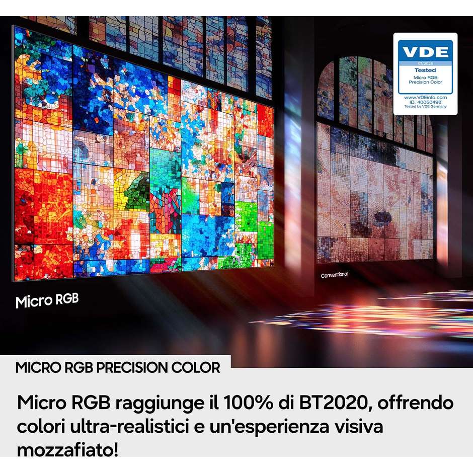 Samsung 55" Micro RGB R85H 4K Vision AI Smart TV 100Hz Nero