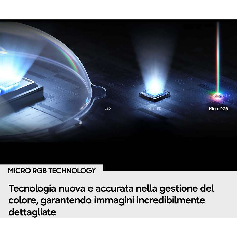 Samsung 65" Micro RGB R85H 4K Vision AI Smart TV 100Hz Nero
