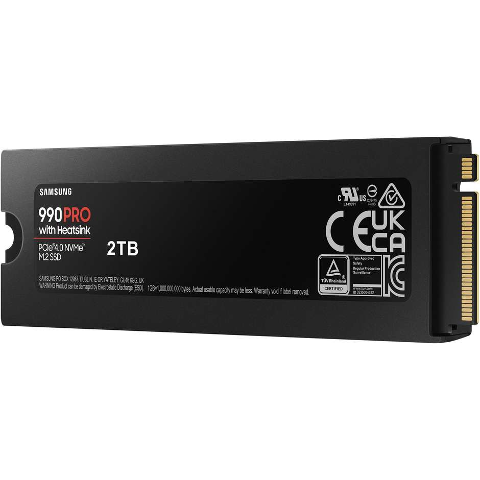 Samsung 990 PRO NVMe 2TB con Dissipatore di calore, SSD interno