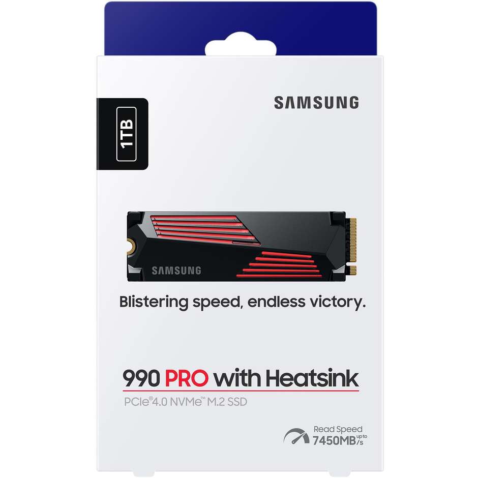 Samsung 990 PRO SSD 1 TB M.2 2280 PCIe 4.0 NVMe con dissipatore