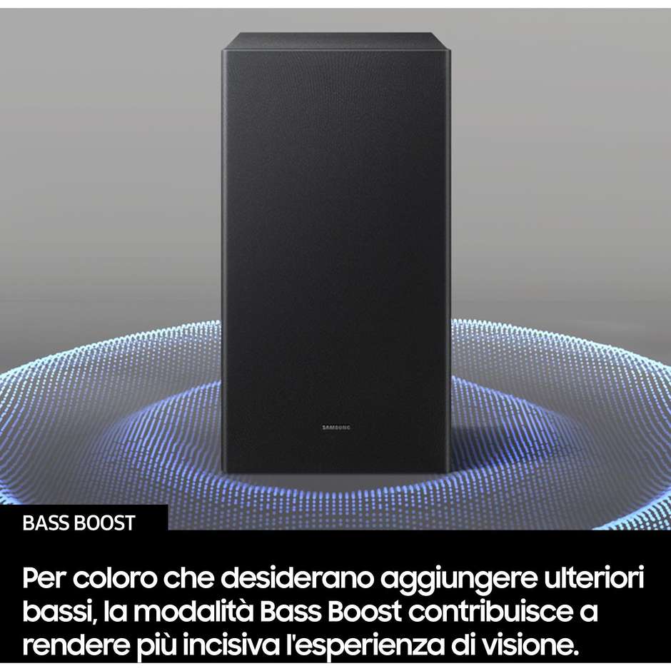 Samsung B-Series HW-B450F/ZF Soundbar Wireless Dolby Audio Colore Nero