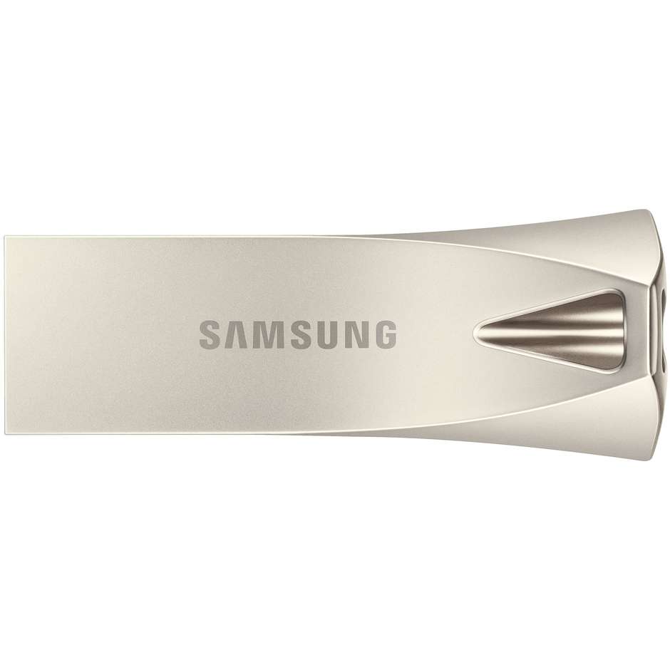 Samsung BAR Plus 128 GB Chiavetta USB 3.1 Gen 1 Scocca Monoblocco in Metallo fino a 400 MB/s Champagne Silver (MUF-128BE)