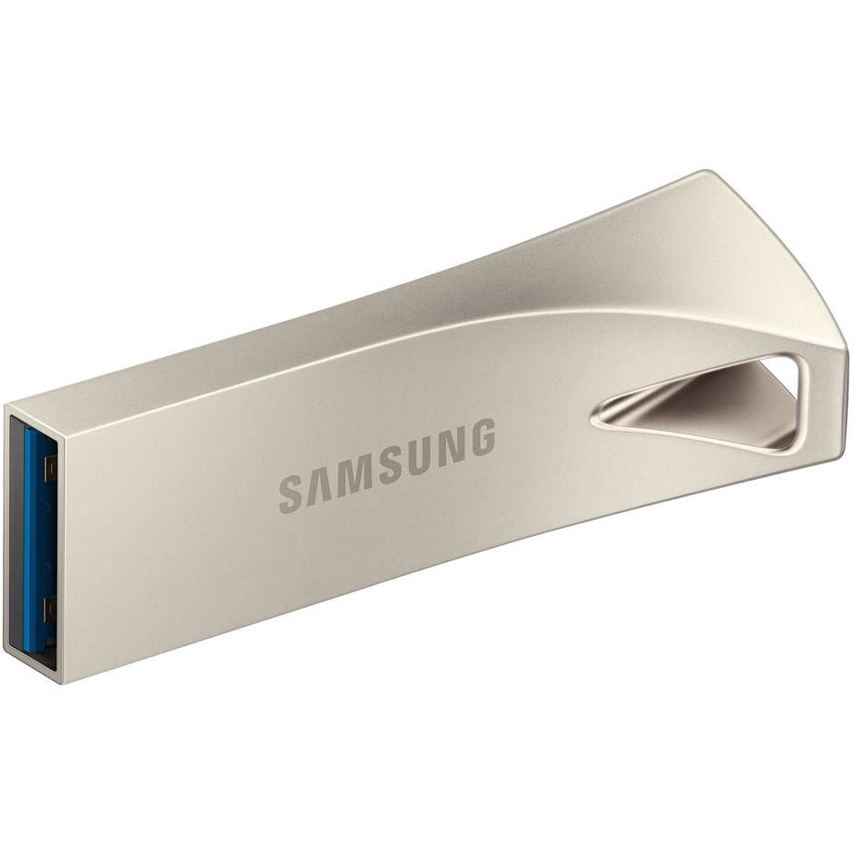 Samsung BAR Plus 128 GB Chiavetta USB 3.1 Gen 1 Scocca Monoblocco in Metallo fino a 400 MB/s Champagne Silver (MUF-128BE)