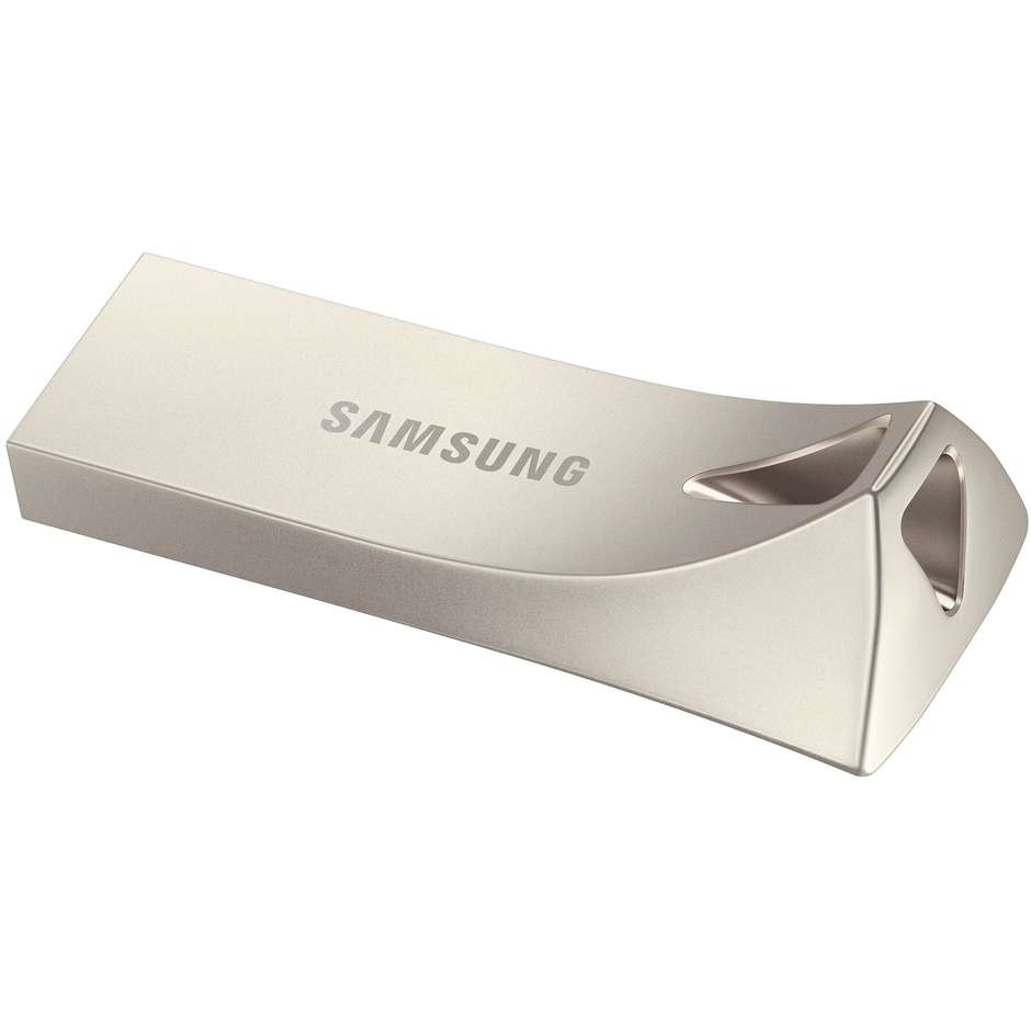 Samsung BAR Plus 128 GB Chiavetta USB 3.1 Gen 1 Scocca Monoblocco in Metallo fino a 400 MB/s Champagne Silver (MUF-128BE)