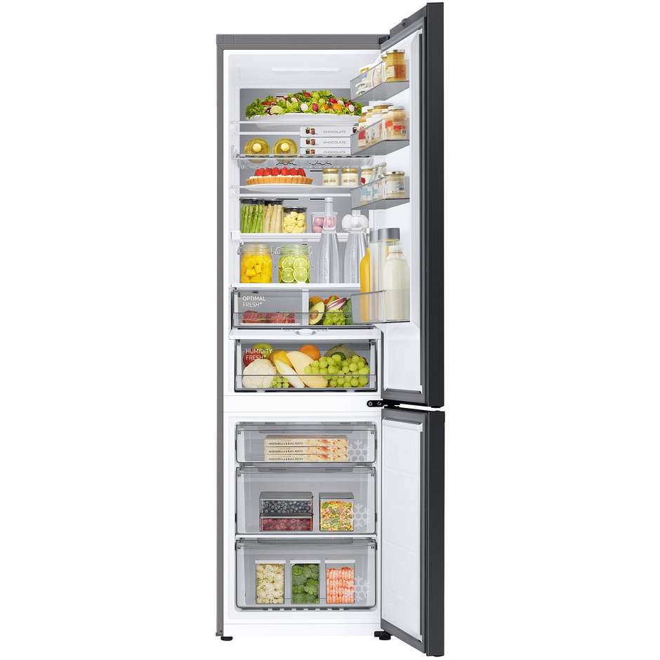 Samsung Bespoke RB38C7B6AB1 Frigorifero Combinato SpaceMax 387 L Classe A Nero Opaco