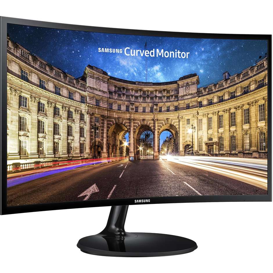 Samsung C24F390FHR Monitor PC LED 23,5'' Full HD Luminosità 250 cd/m² Classe E colore cornice nero