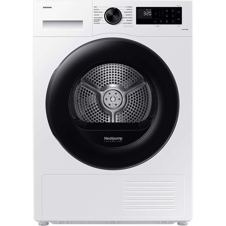 Samsung DV80CGC2B0AE Asciugatrice a pompa di calore Carica Frontale Capacita 8 Kg Classe A+++ Colore Bianco