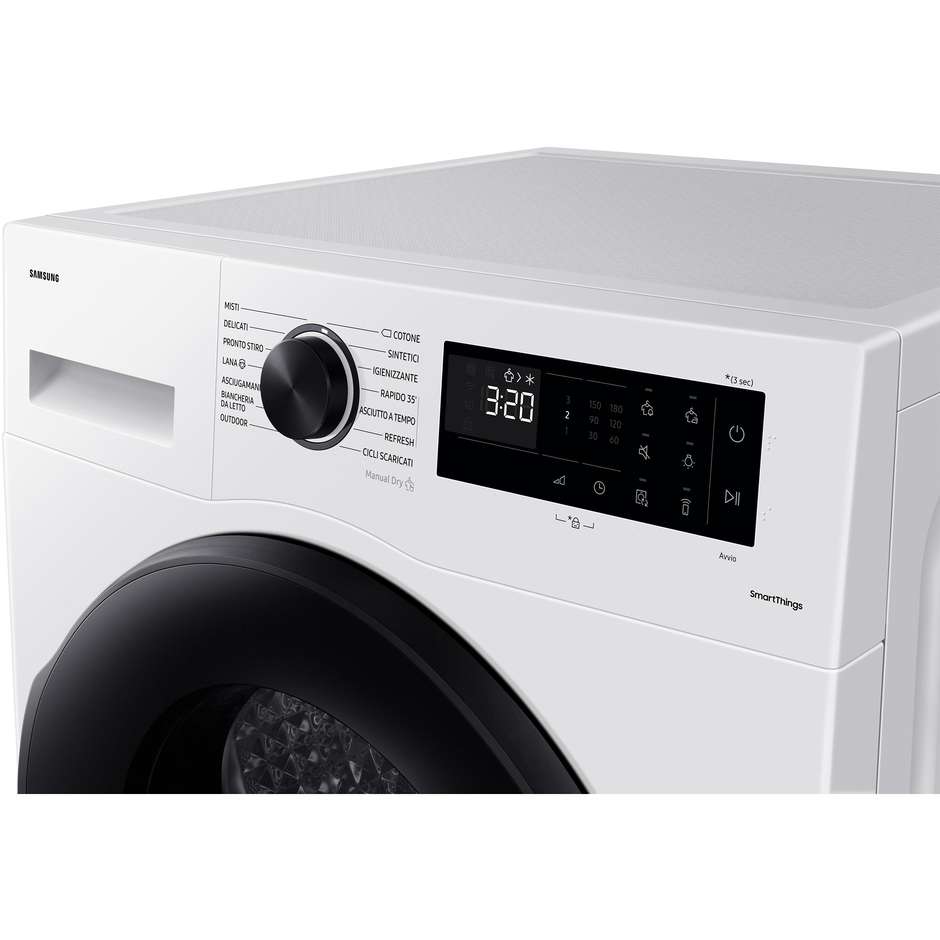 Samsung DV80CGC2B0AE Asciugatrice a pompa di calore Carica Frontale Capacita 8 Kg Classe A+++ Colore Bianco