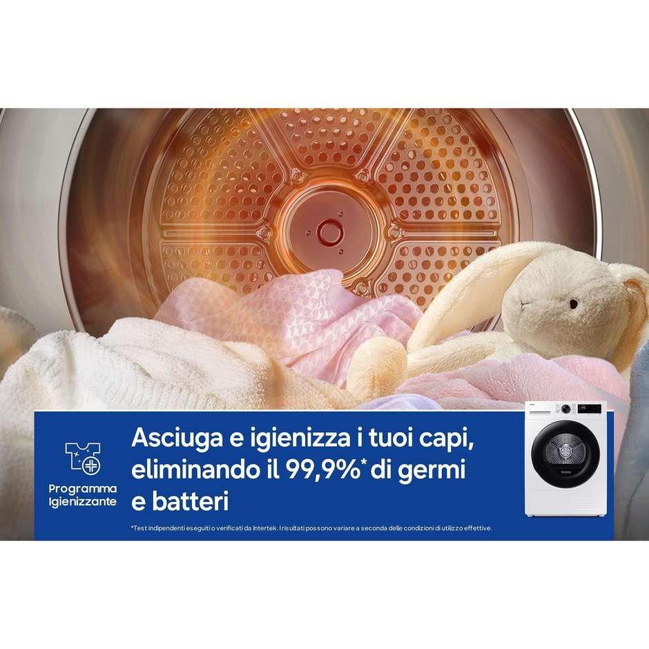Samsung DV80DG52B0AEET Asciugatrice Crystal EcoDry 8 Kg Pompa di Calore