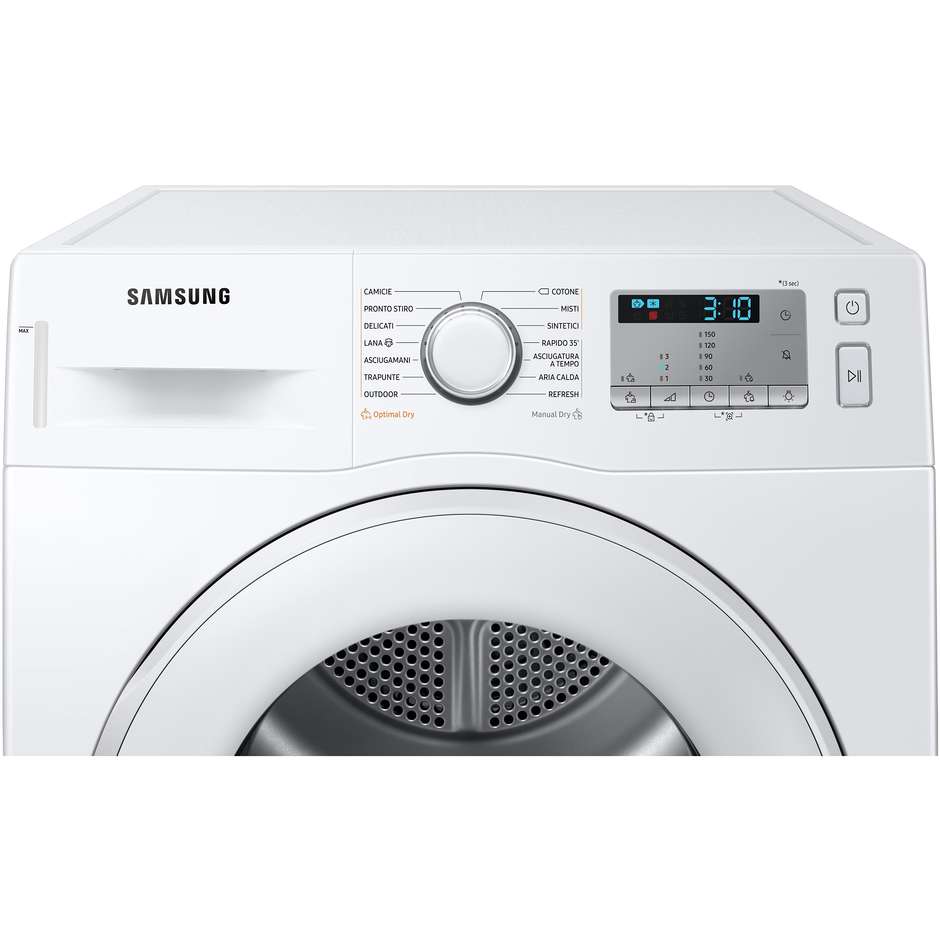 Samsung DV80TA020TH Asciugatrice a pompa di calore Capacità 8 Kg Classe A++ colore bianco