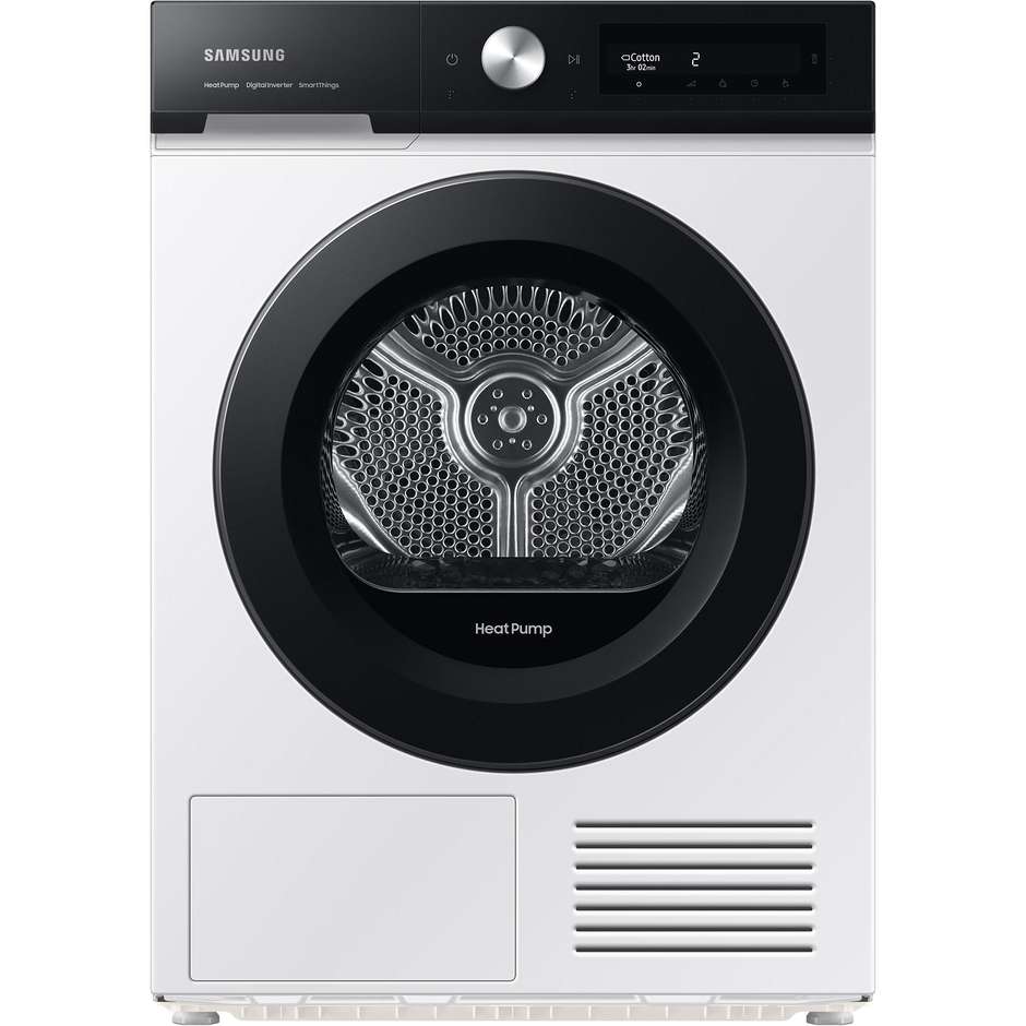 Samsung DV90BB5245AES3 Asciugatrice a pompa di calore Capacita 9 kg Classe A+++ Colore Bianco