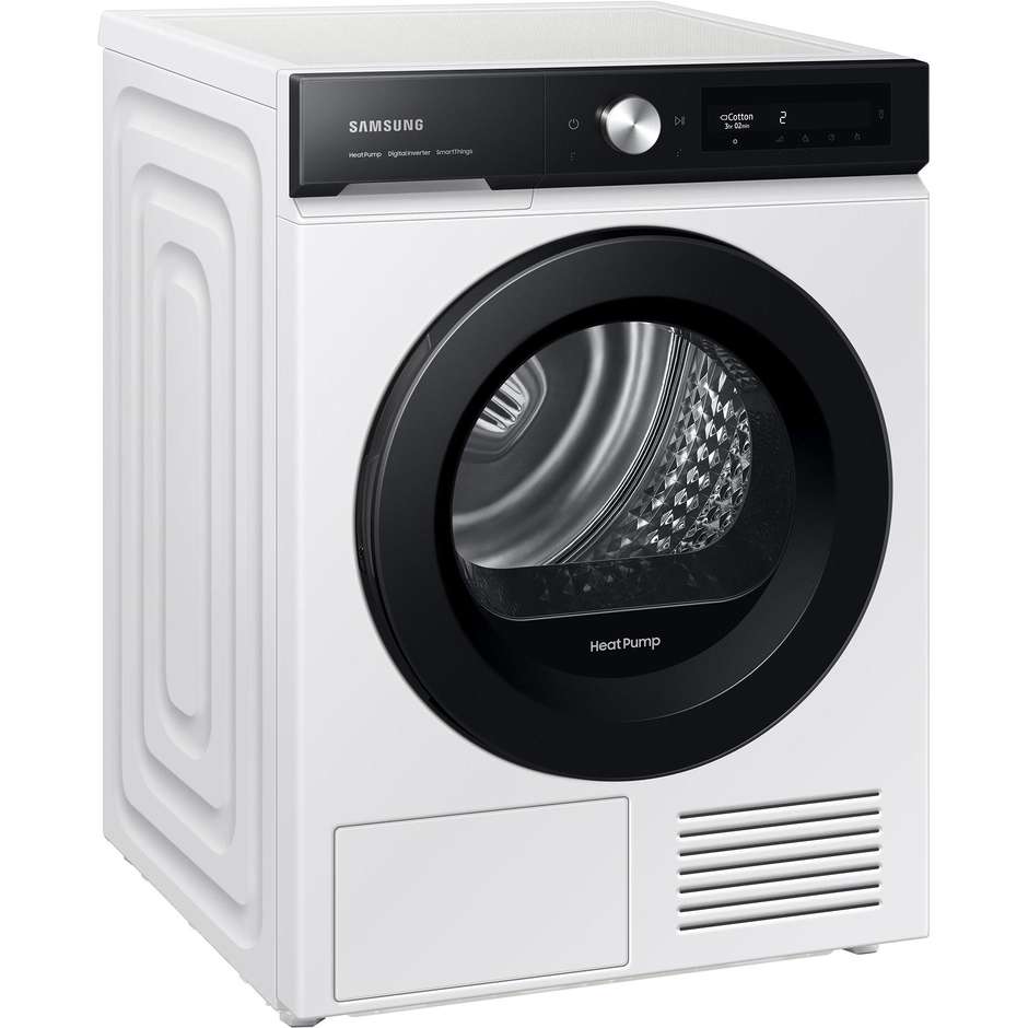 Samsung DV90BB5245AES3 Asciugatrice a pompa di calore Capacita 9 kg Classe A+++ Colore Bianco