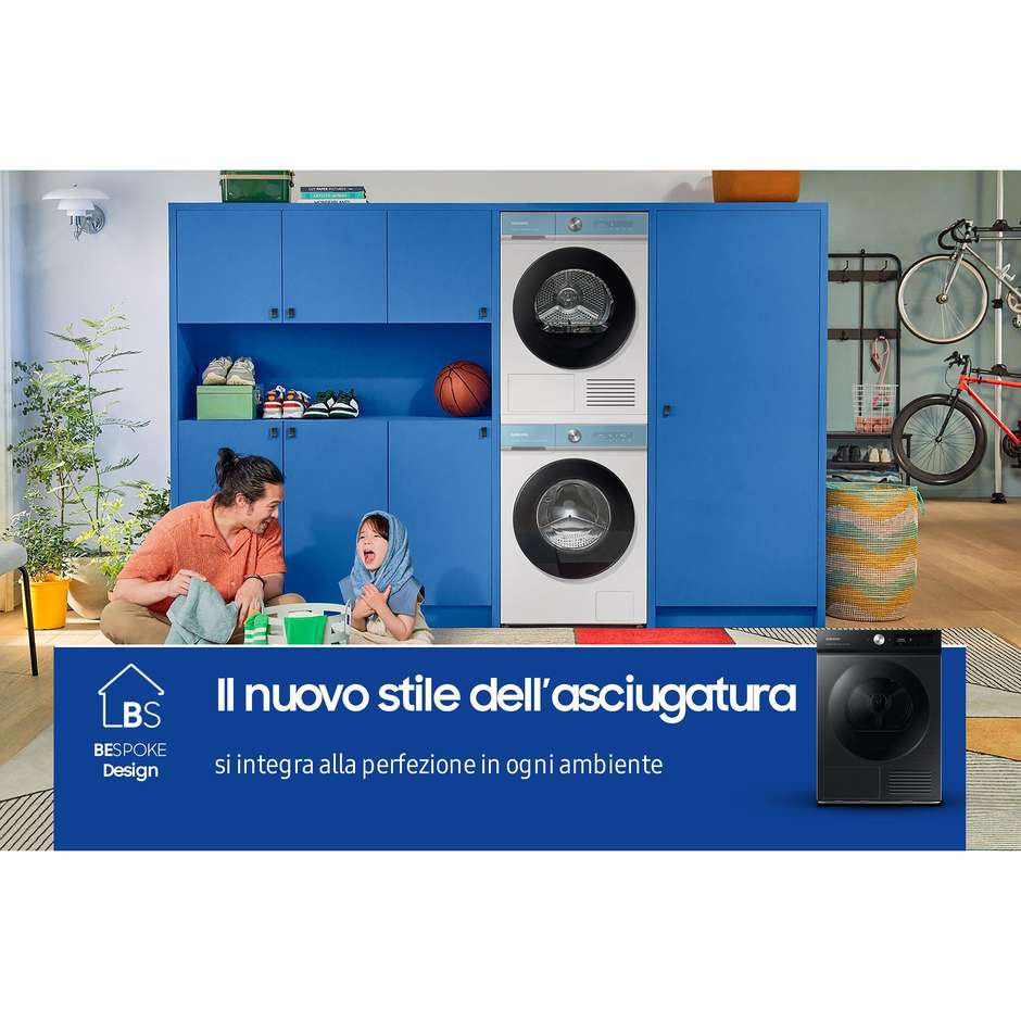 Samsung DV90BB7445GB Asciugatrice a pompa di calore Capacita 9 Kg Classe A+++