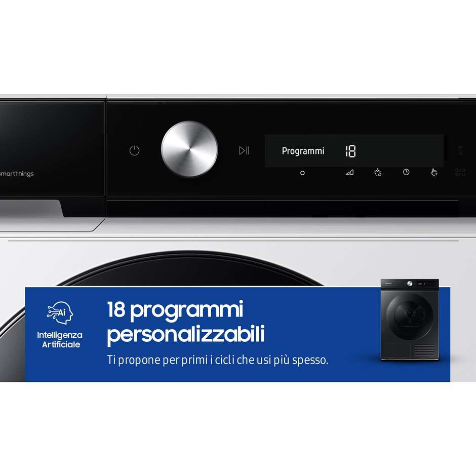 Samsung DV90BB7445GB Asciugatrice a pompa di calore Capacita 9 Kg Classe A+++