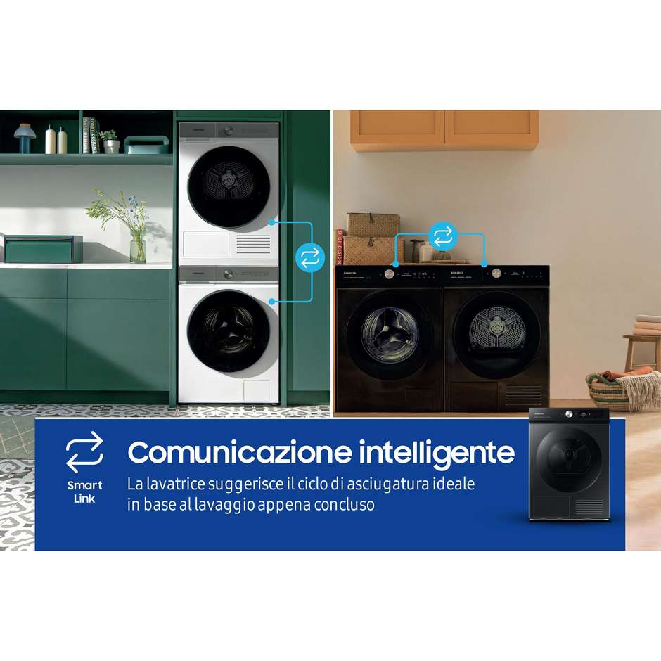 Samsung DV90BB7445GB Asciugatrice a pompa di calore Capacita 9 Kg Classe A+++