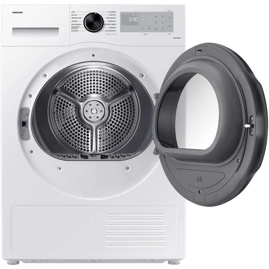 Samsung DV90CGC2A0AHET Asciugatrice a Pompa di calore Capacita 9 Kg Classe A+++ Colore Bianco