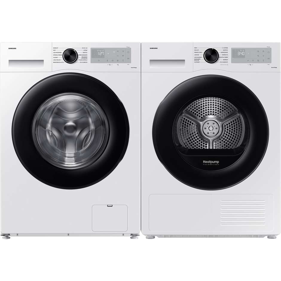 Samsung DV90CGC2A0AHET Asciugatrice a Pompa di calore Capacita 9 Kg Classe A+++ Colore Bianco