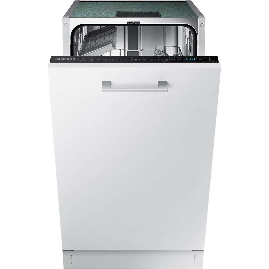 SAMSUNG DW50R4060BB Lavastoviglie da Incasso a Scomparsa Totale 45 cm Slim 9 Coperti 6 Programmi Classe E 44 dB Cestelli Modulari