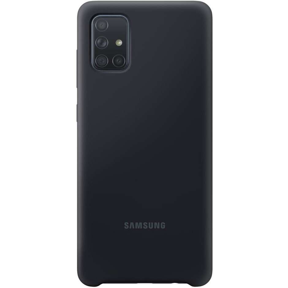Samsung EF-PA715TBEGEU Cover in silicone colore nero per Galaxy A71