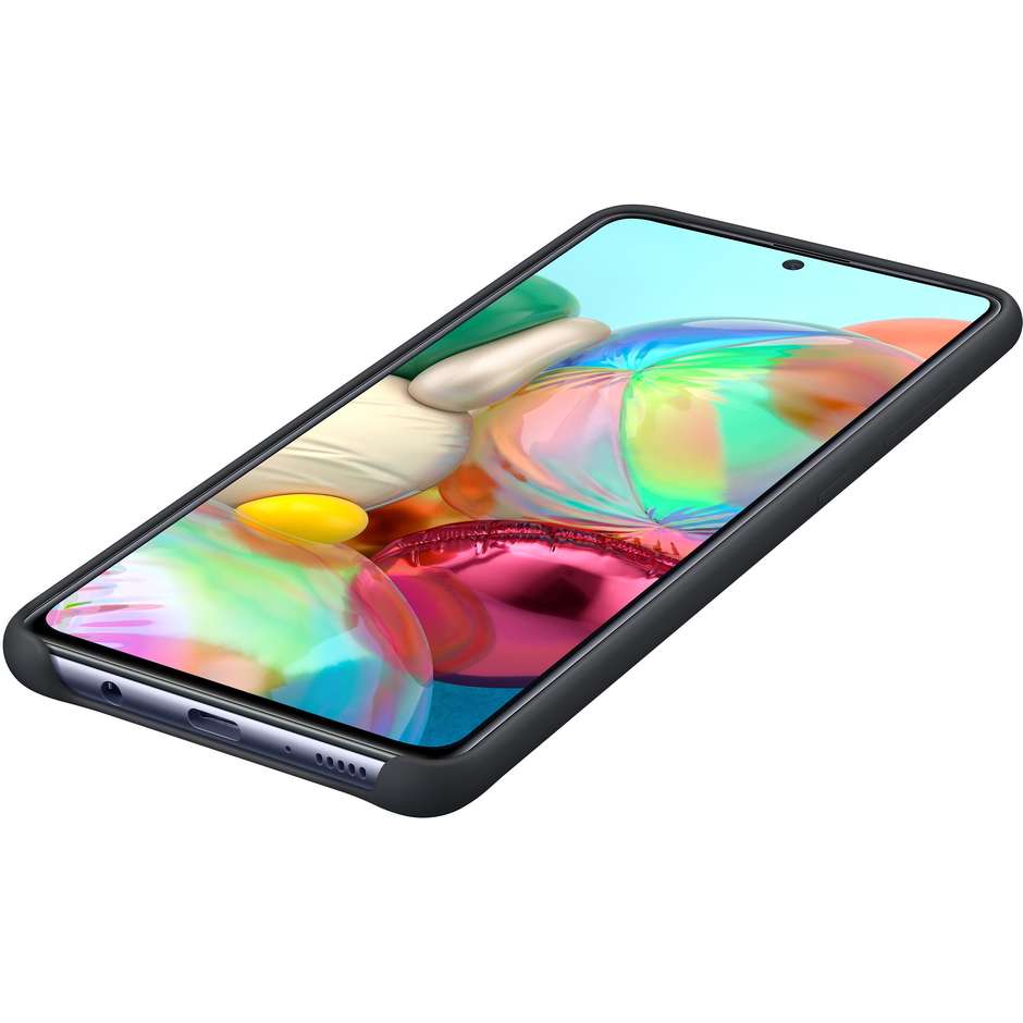 Samsung EF-PA715TBEGEU Cover in silicone colore nero per Galaxy A71