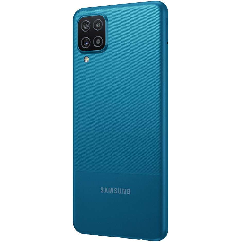 Samsung Galaxy A12 Smartphone 6,5'' HD+ Ram 4 Gb Memoria 128 Gb Android colore blu
