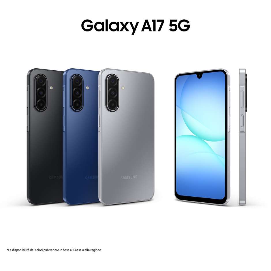 Samsung Galaxy A17 Smartphone 5G 6.7" Ram 8 GB Memoria 256 GB Colore Gray