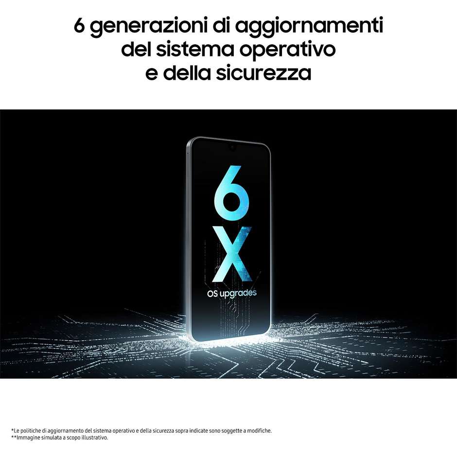 Samsung Galaxy A17 Smartphone 5G 6.7" Ram 8 GB Memoria 256 GB Colore Gray