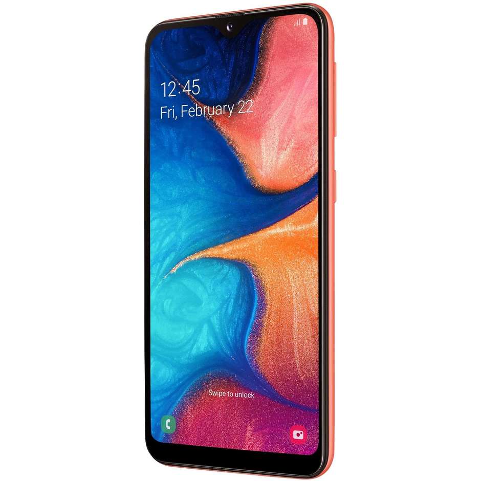 Samsung Galaxy A20e Smartphone 5,8" memoria 32 GB Doppia Fotocamera Android colore Corallo